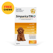 Simparica Trio | Flea,  Tick & Heartworm Dog Treatment