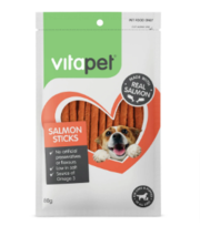 Buy VitaPet Salmon Sticks 80g Online - VetSupply