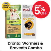 Buy Drontal wormers & Bravecto spot on for dogs Combo |Free Shipping
