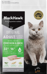Black Hawk Dry Cat Food Adult Chicken And Rice New Formula 