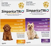 Simparica Trio | Flea,  Tick & Heartworm Dog Treatment-VetSupply