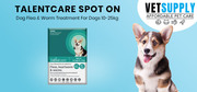 Buy Talentcare Spot On Dog Flea & Worm Treatment for Dogs 10 - 25kg 6 