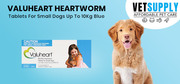 Buy Valuheart Heartworm Tablets For Small Dogs Up To 10Kg (Blue) 6 Tab