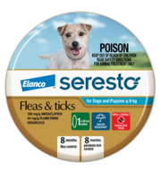 Buy Seresto Flea and Tick Collar for Dogs under 8 Kg (Blue) 1 Piece 