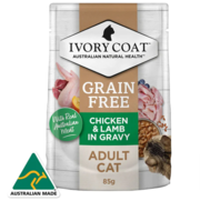 Buy Ivory Coat Grain Free Chicken & Lamb In Gravy Adult Wet Cat Food |